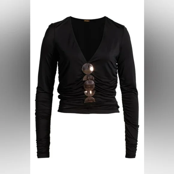 2S. NWT CULT GAIA KIERA EMBELLISHED TOP - Picture 3 of 7